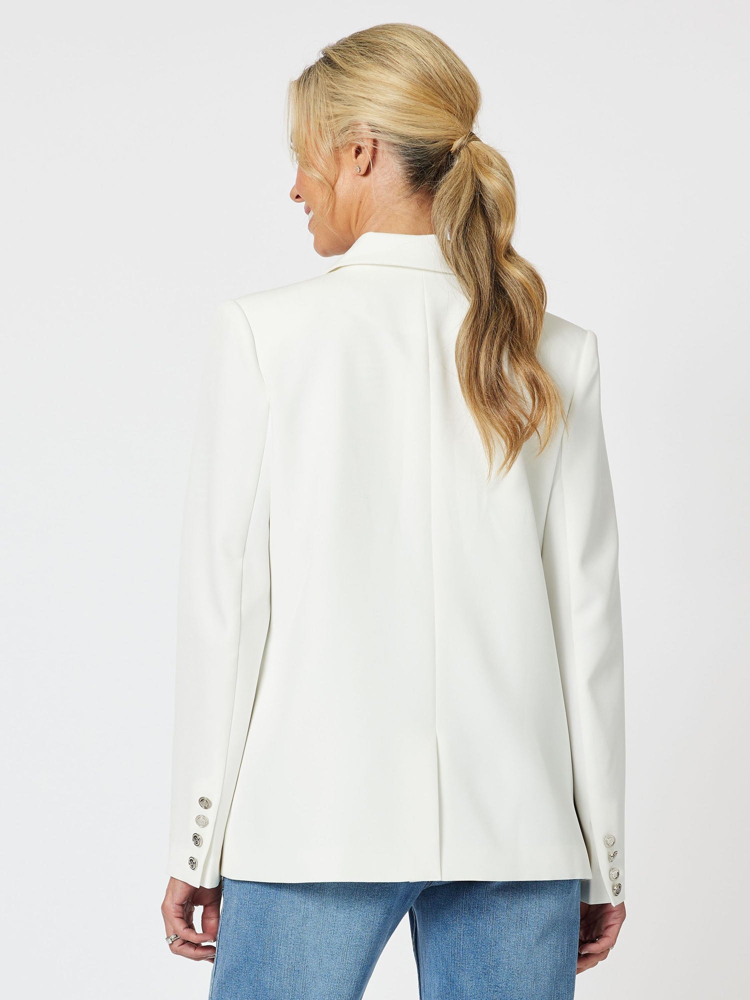 Lauren Double Breasted Blazer - Ivory