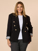 Lauren Double Breasted Blazer - Black rco&co