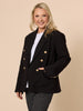Lauren Double Breasted Blazer - Black rco&co