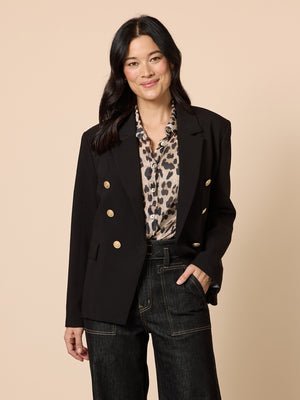 Lauren Double Breasted Blazer - Black