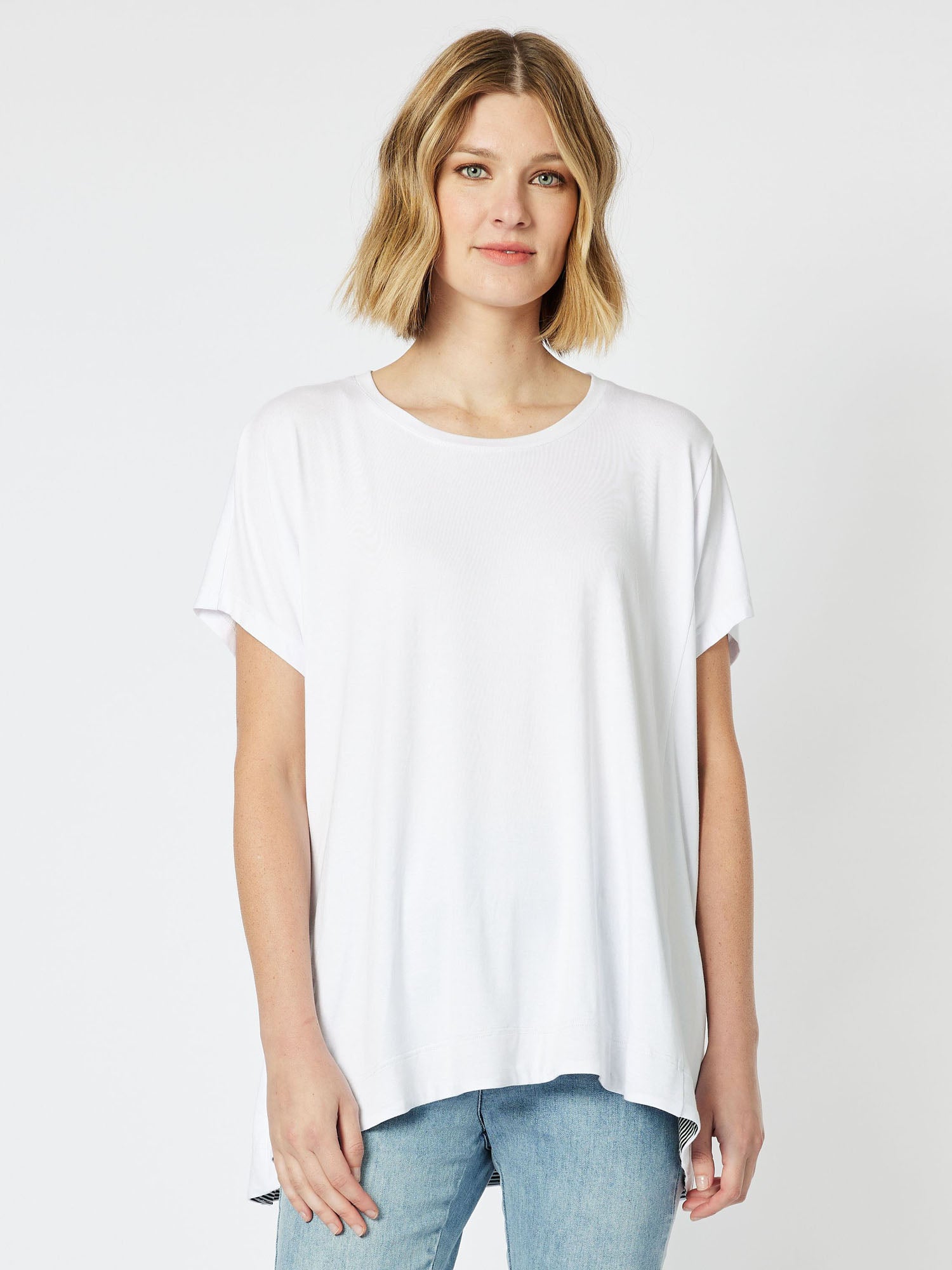 Serene A-Line T-Shirt - White
