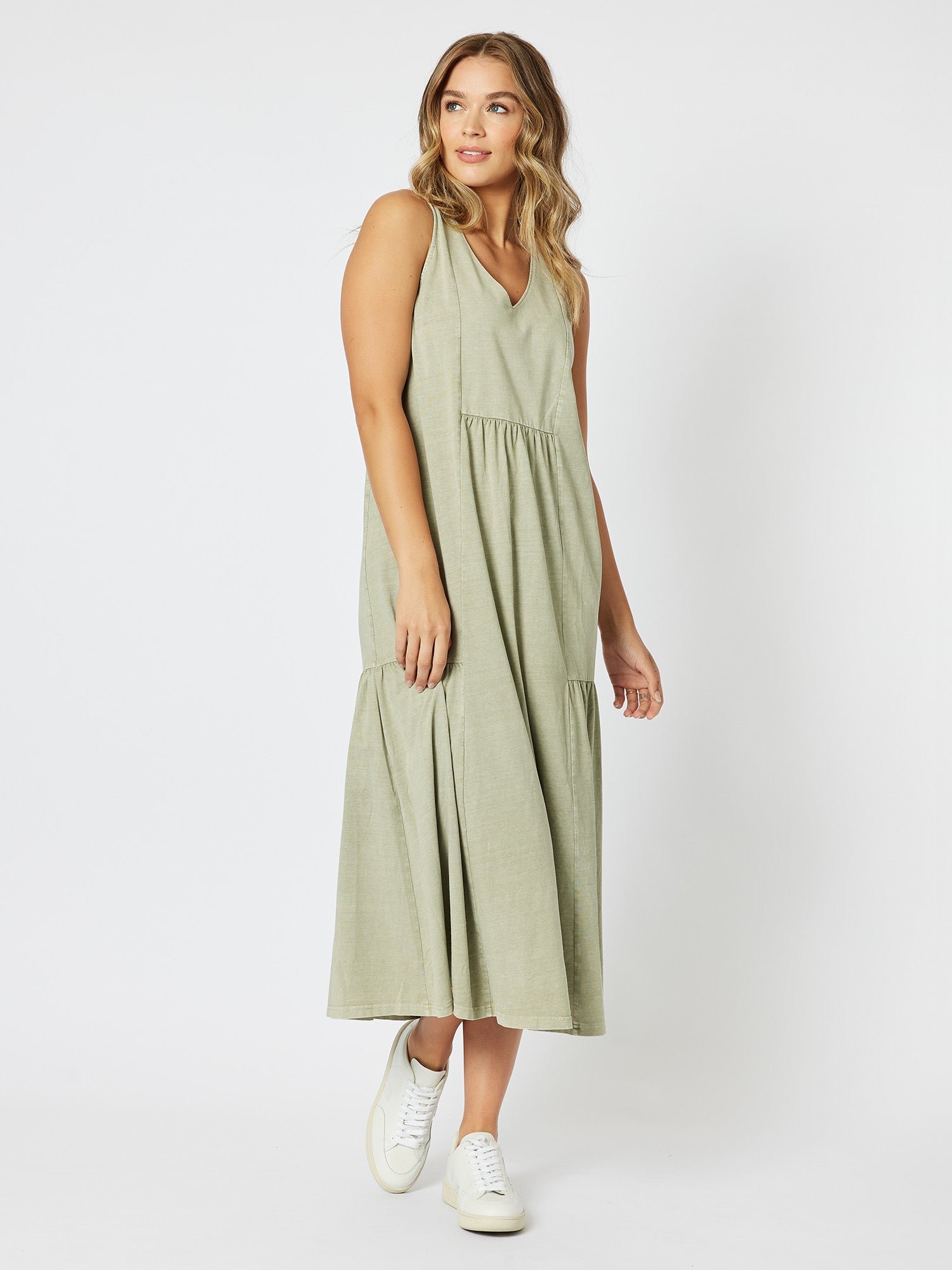 Veuve Jersey Dress - Khaki