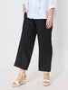 Lara Linen Wide Leg Pant - Black