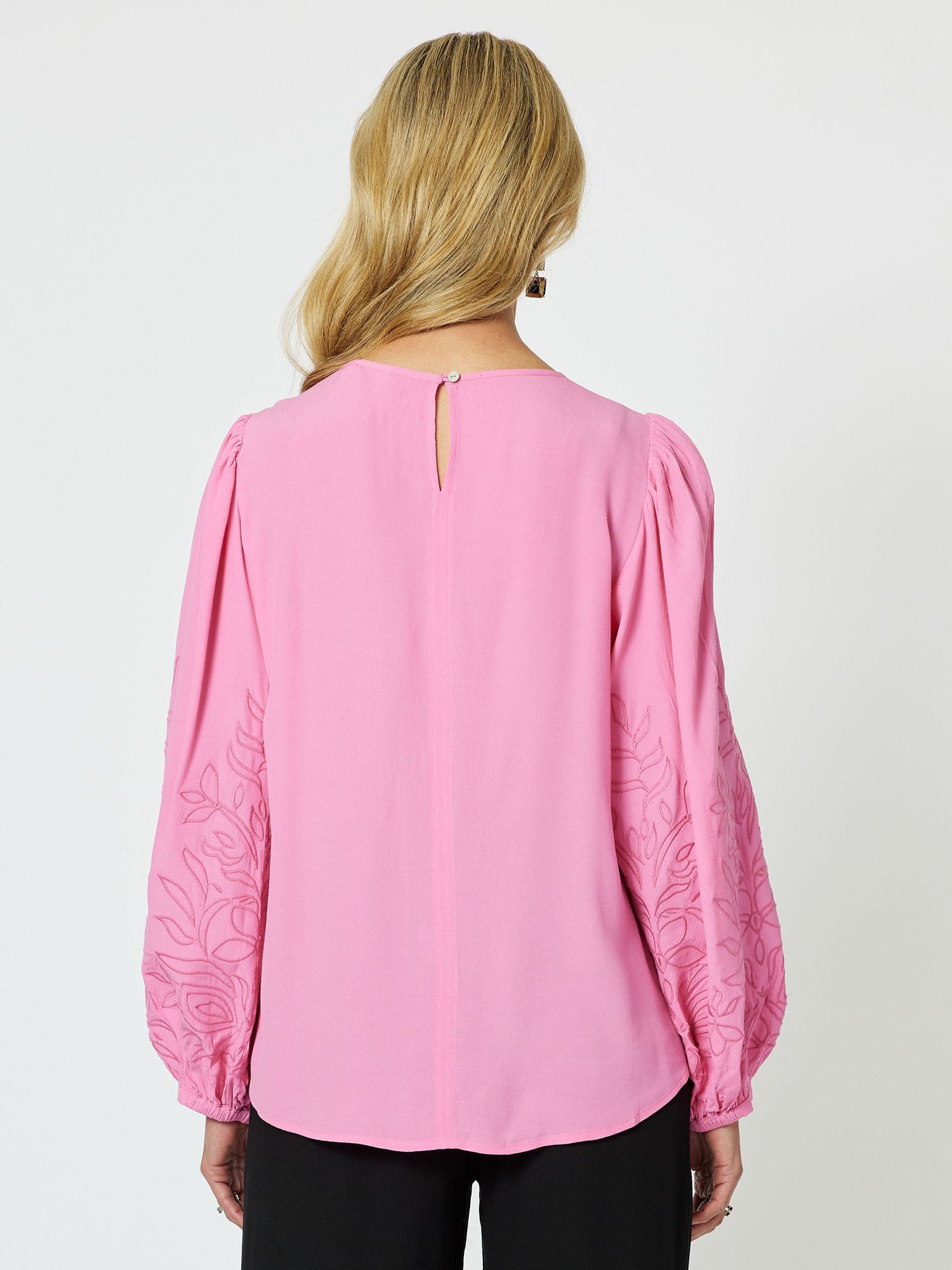 Saint Germain Embroidered Top - Candy