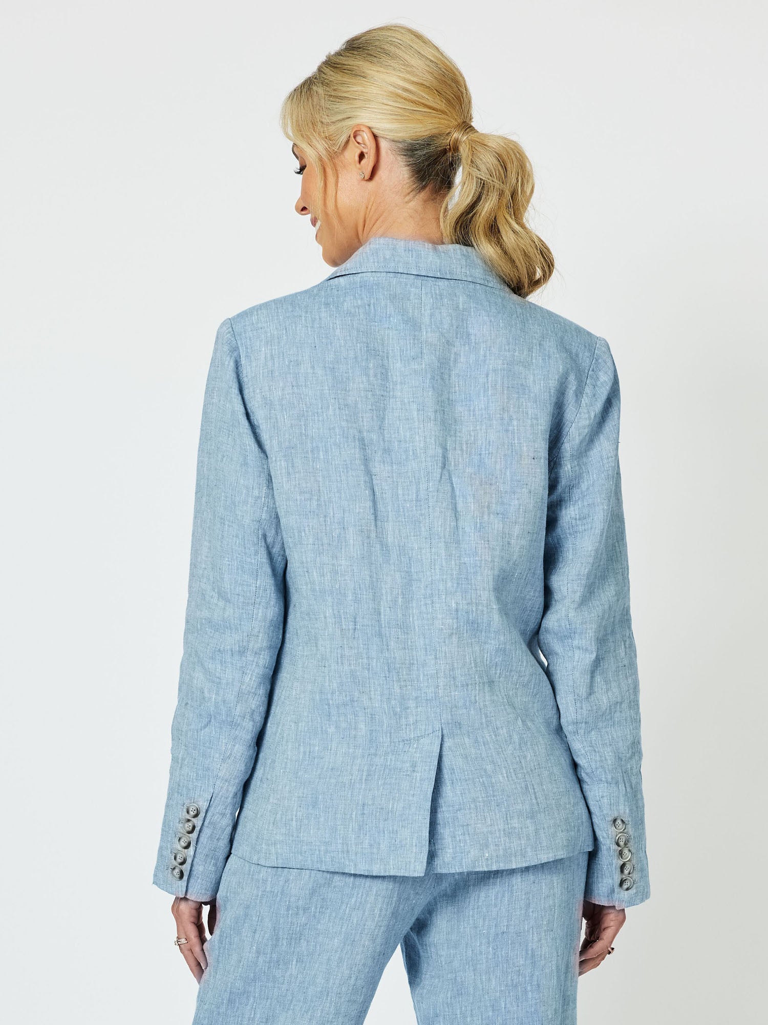 Sanctuary Linen Jacket - Indigo