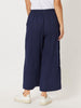 Circulate Jacquard Pull On Wide Leg Pant - Navy