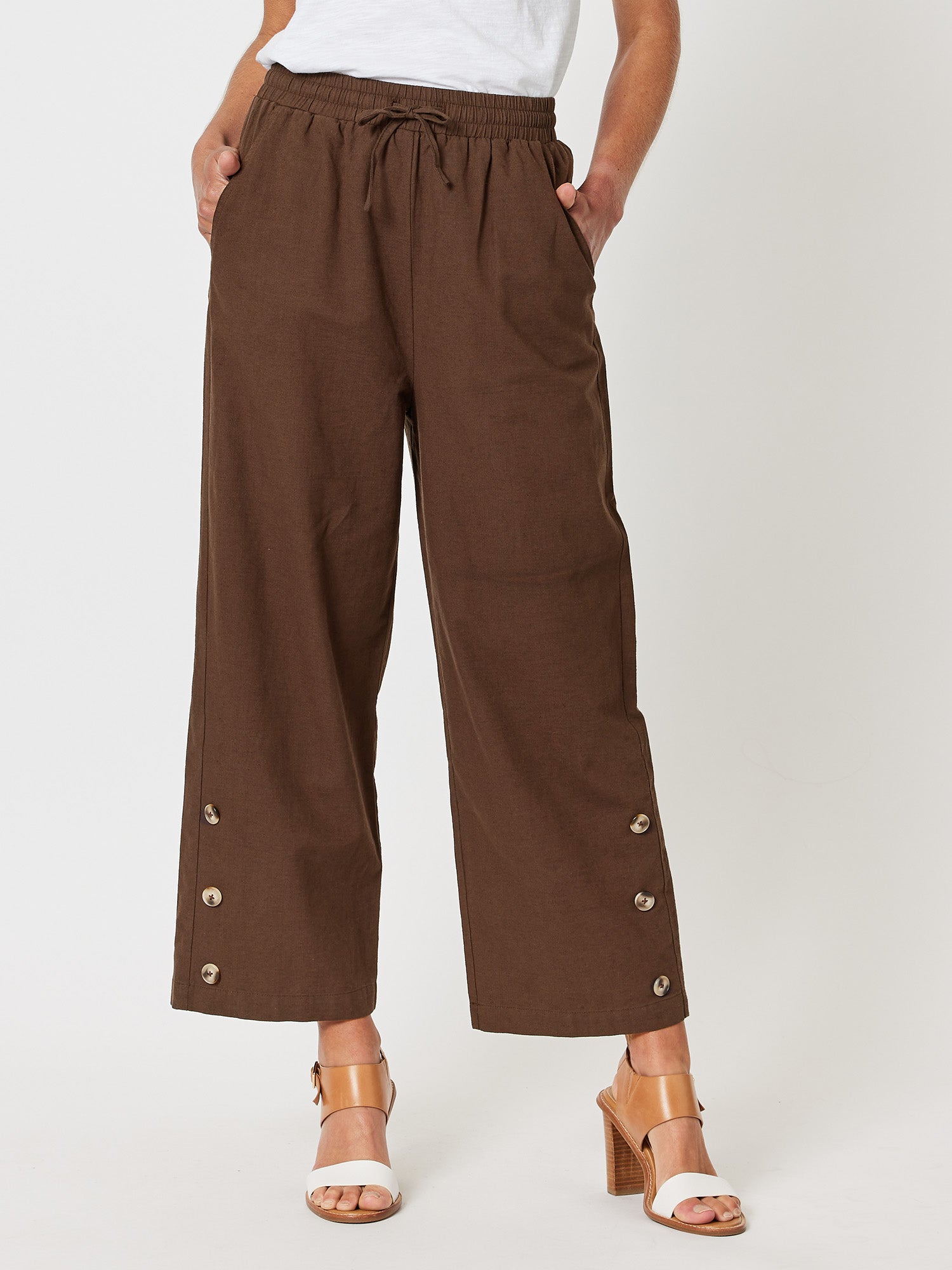 Metropolitan Linen Tie Waist Pant - Koko