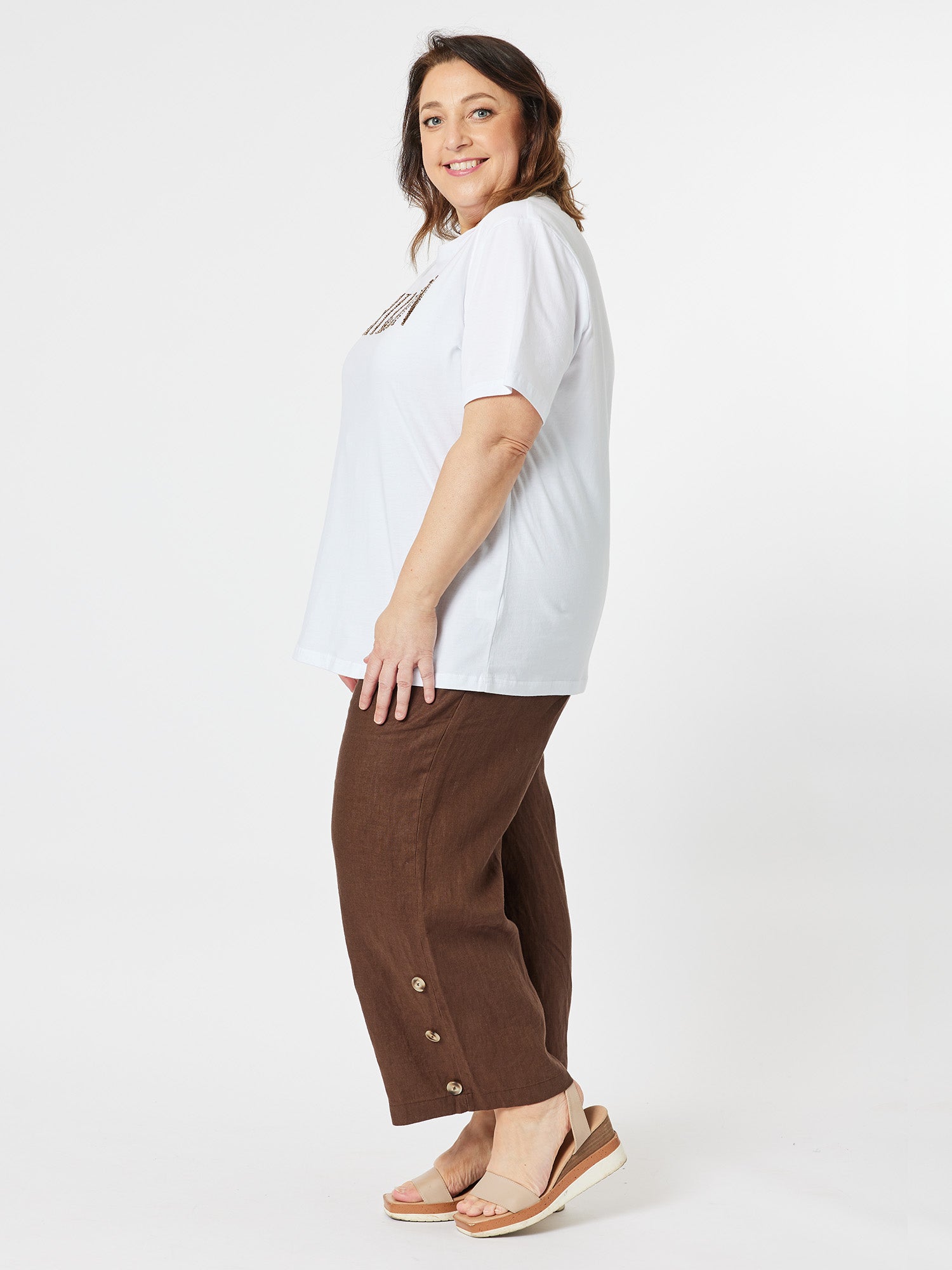 Metropolitan Linen Tie Waist Pant - Koko