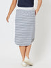 Nautical Pull On Skirt - Navy
