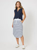Nautical Pull On Skirt - Navy