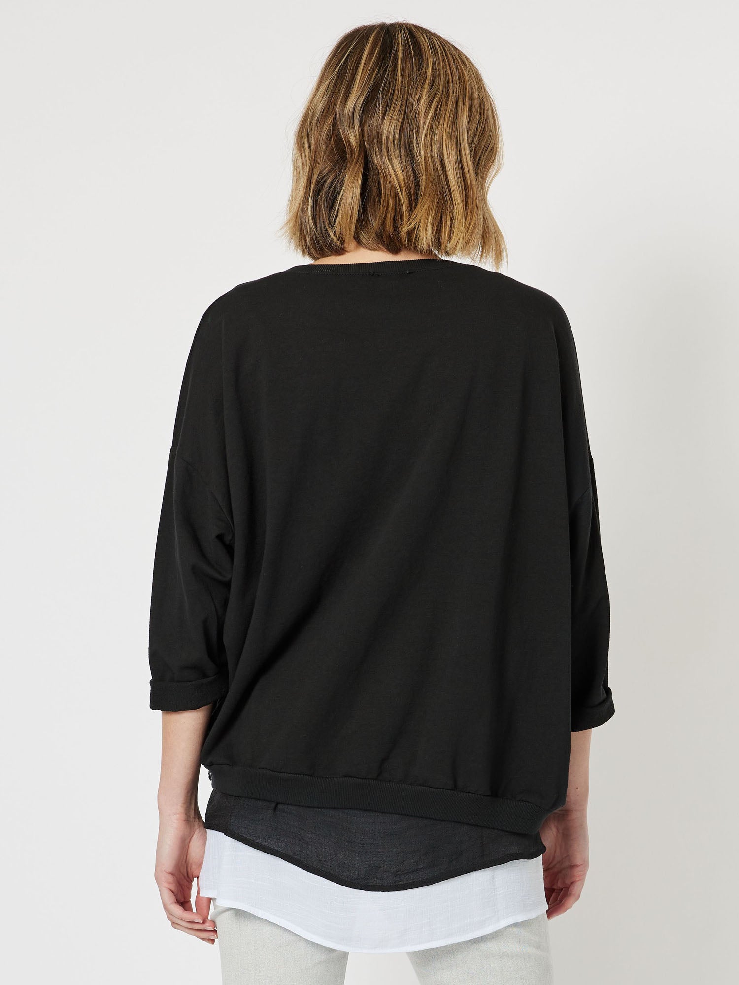 Pause Friday Relaxed Sweatshirt - Black