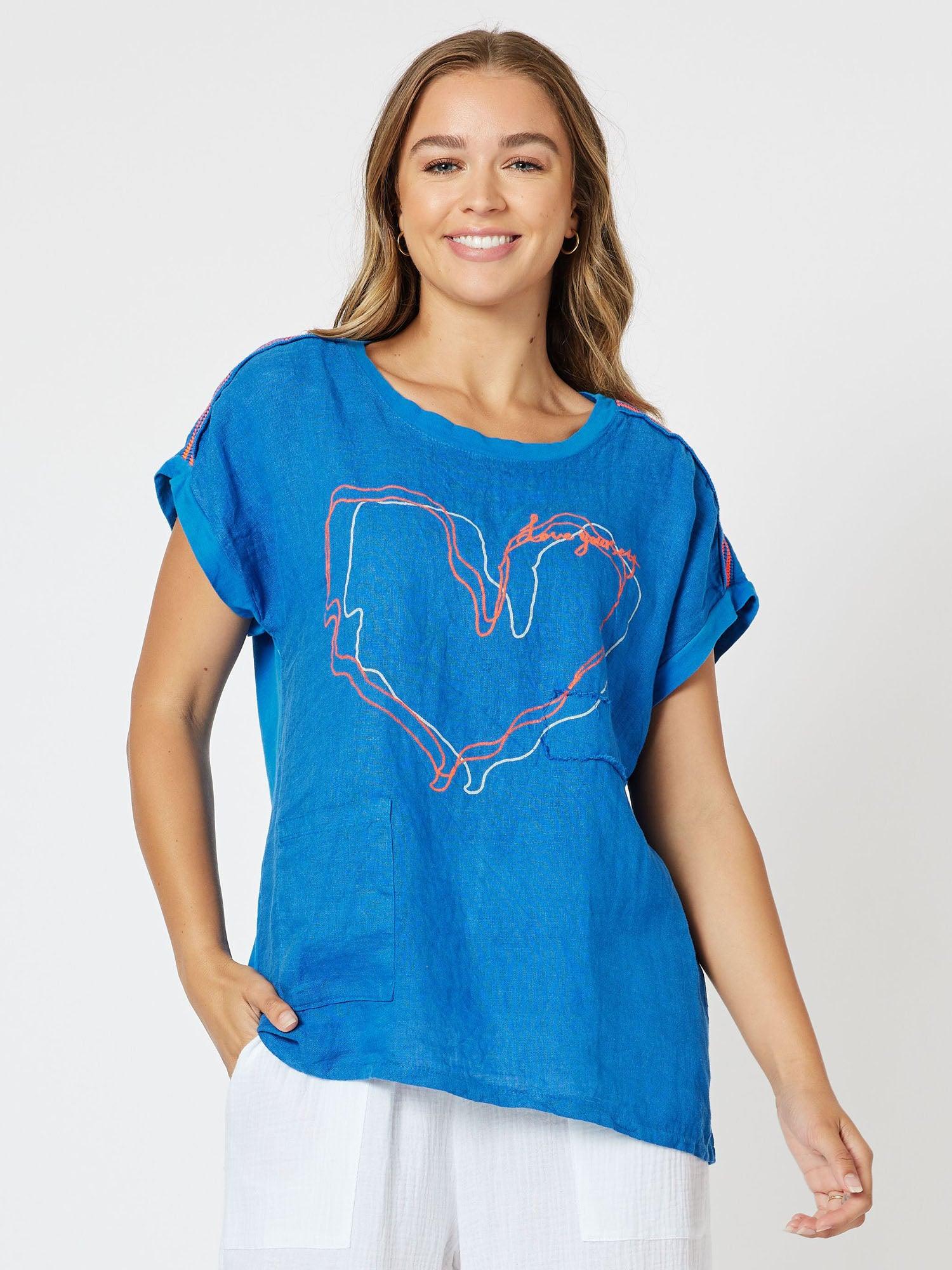 Love Yourself T-Shirt - Cobalt