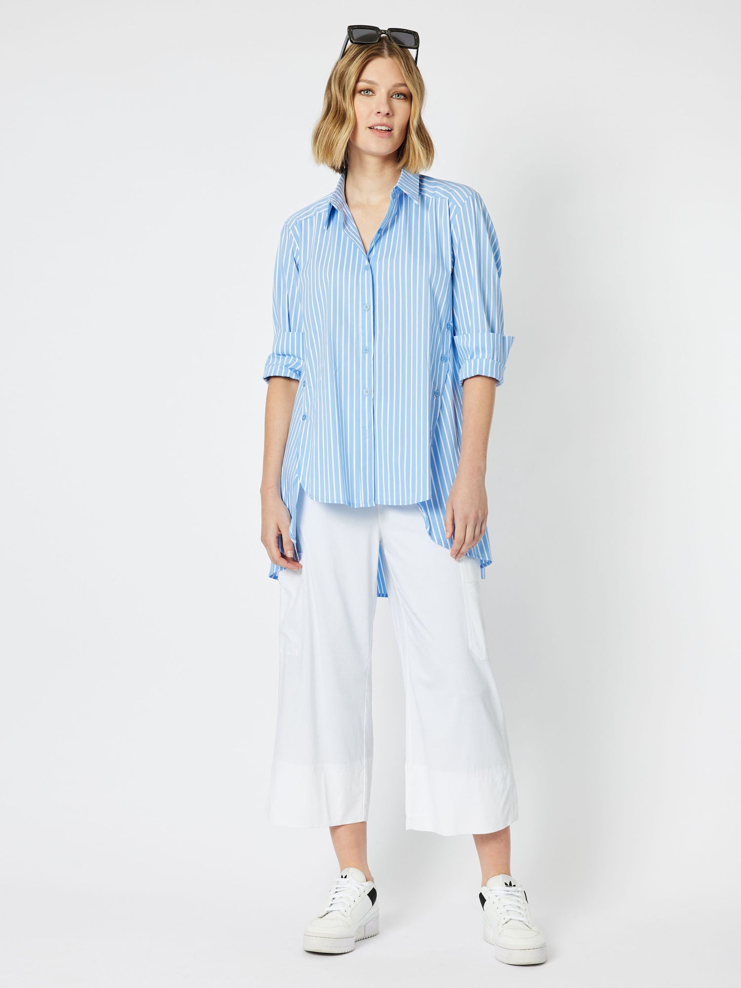 Stevie Stripe Shirt - Blue/White