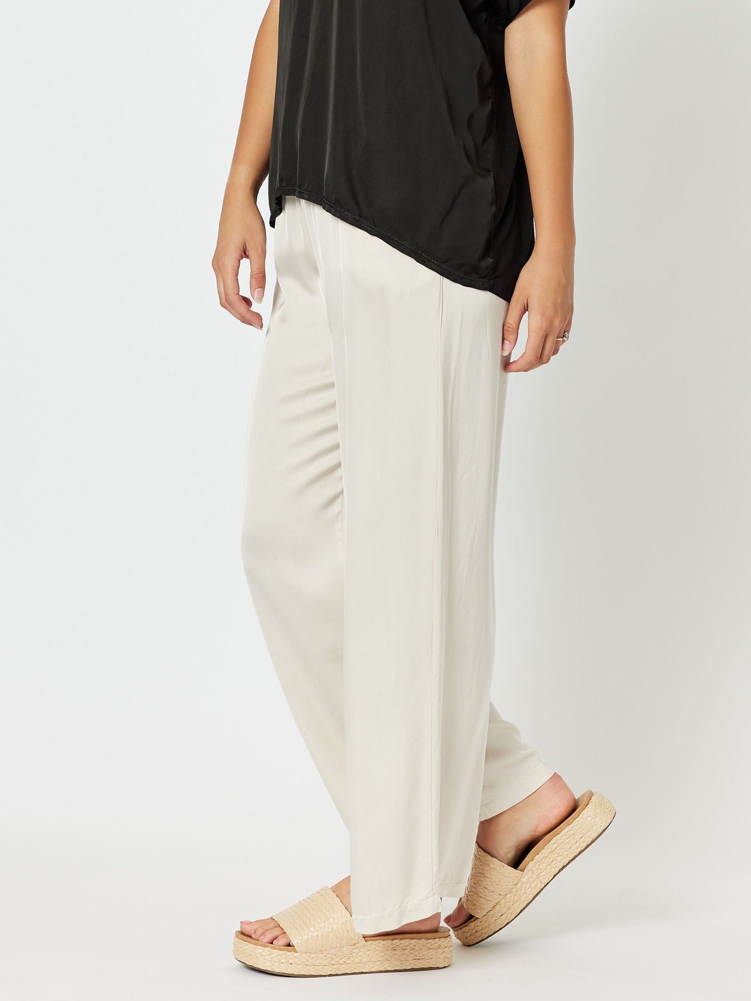 Louvre Wide Leg Pant - Cement