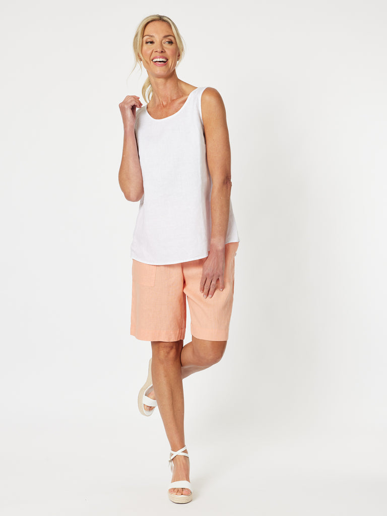 Jordan Linen Short - Mandarine