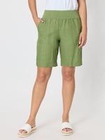 Jordan Linen Short - Basil