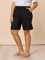 Jordan Linen Short - Black