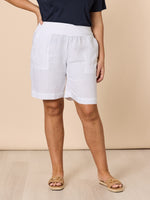 Jordan Linen Short - White