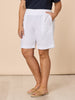 Jordan Linen Short - White