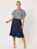Piccolo Linen Flute Hem Skirt - Navy