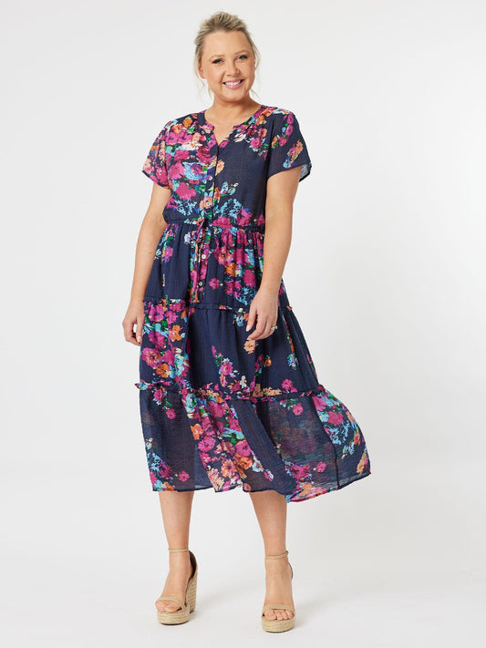 Botanical Print Dress - Multi