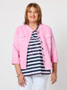 Maggie Denim Jacket - Flamingo