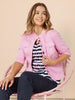 Maggie Denim Jacket - Flamingo
