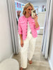 Hudson High Rise Wide Leg Jean - Ivory