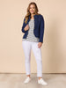 City Stripe Long Sleeve Tee - Navy/Ivory