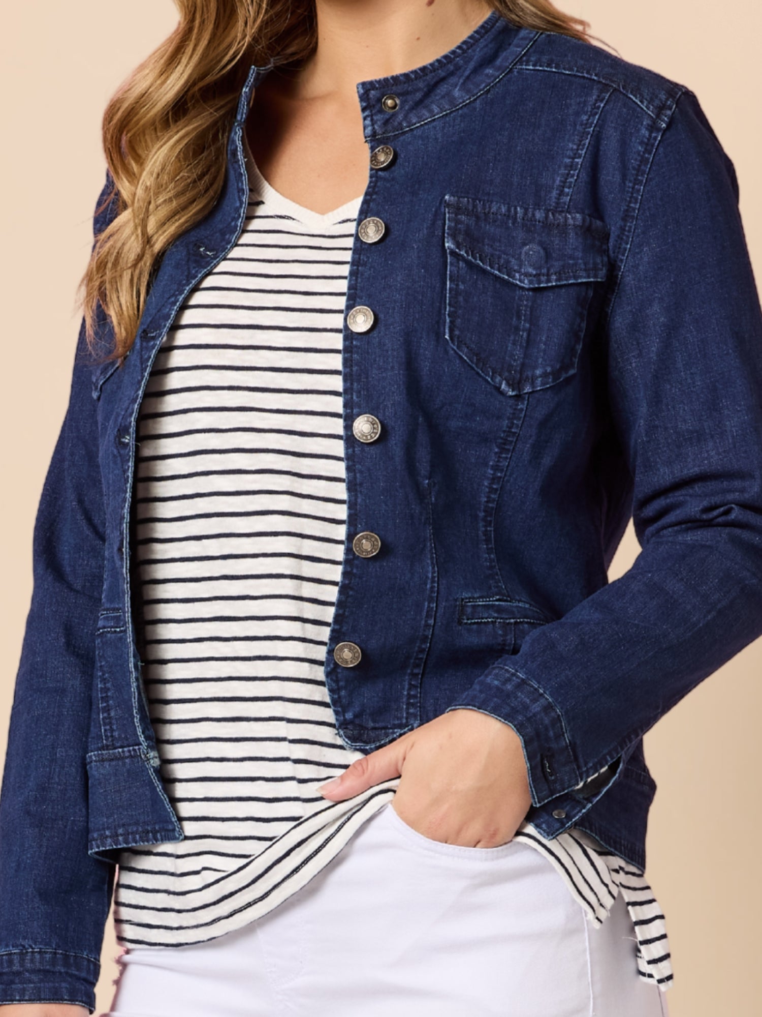 Maggie Denim Jacket - Dark Denim – RC & Co