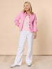 Maggie Denim Jacket - Flamingo rc&co