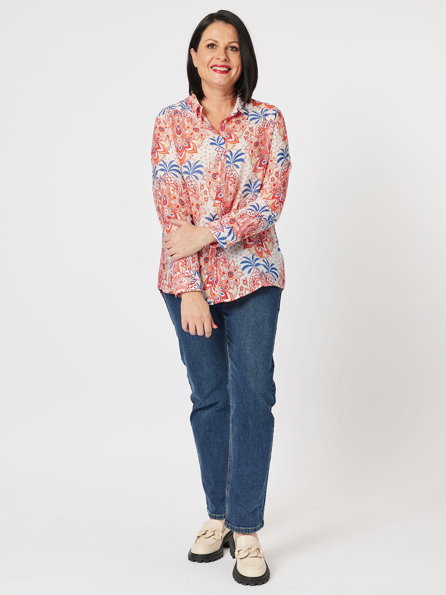 Waikiki Print Shirt - Red