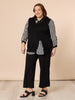 Vicky Side Split Knit Vest - Black RC&CO