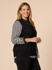 Vicky Side Split Knit Vest - Black RC&CO