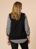 Vicky Side Split Knit Vest - Black RC&CO