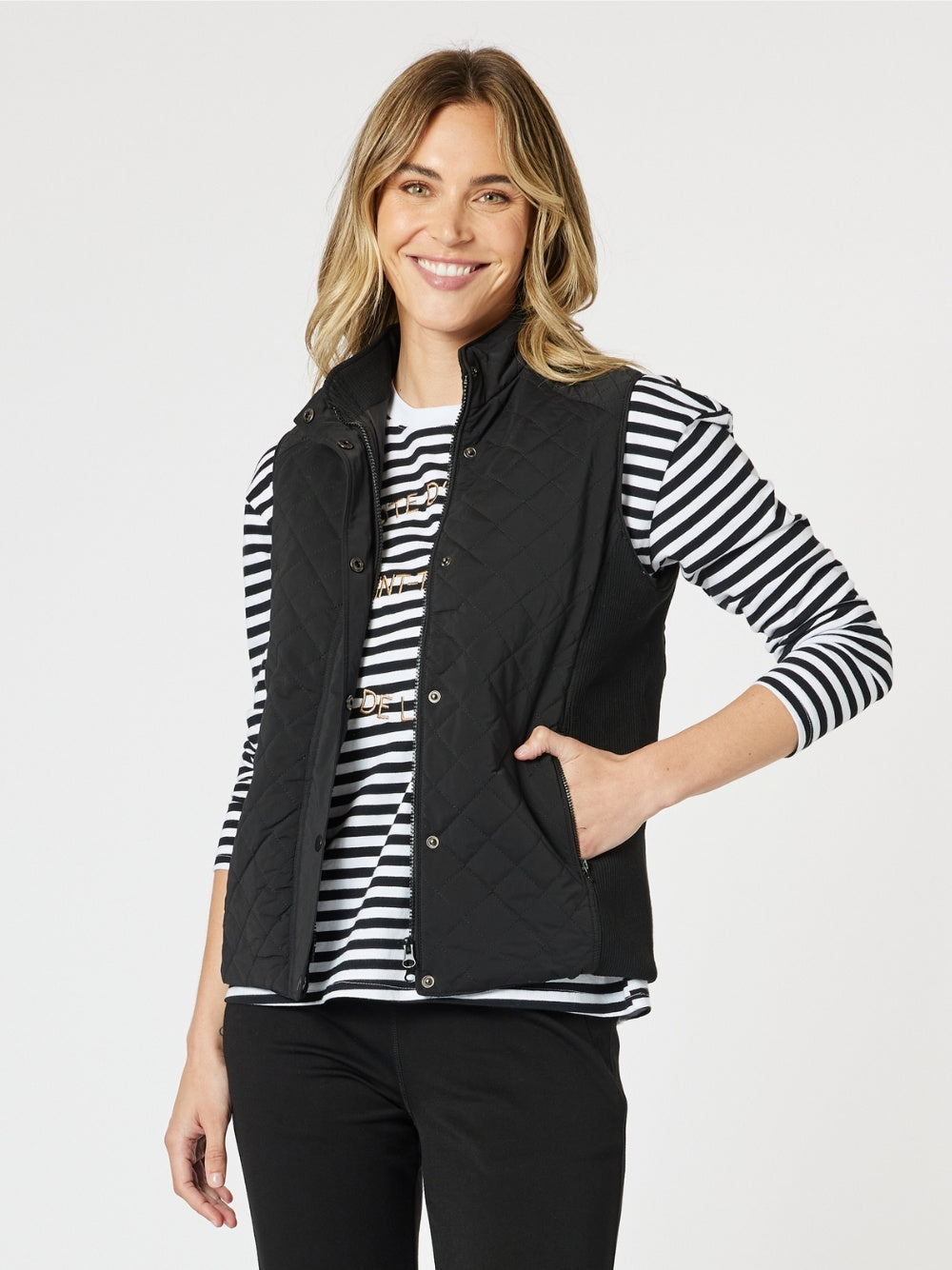 Brighton Puffer Vest - Black – RC & Co