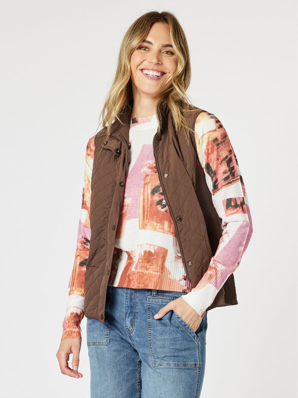 Brighton Puffer Vest - Chocolate – RC & Co