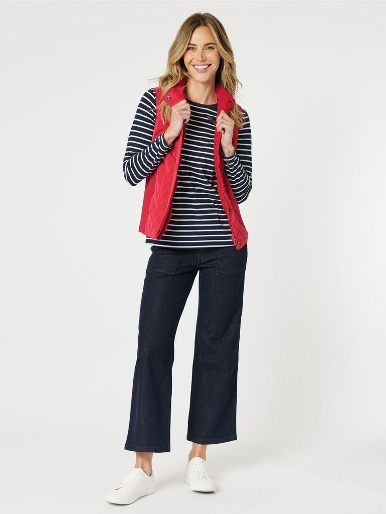 Brighton Puffer Vest - Red