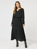 Vienna Luxe Nehru Top - Black