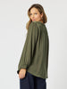 Luxe Nehru Top - Khaki
