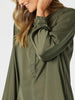 Luxe Nehru Top - Khaki