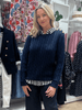 Kala Cable Knit Jumper - Navy