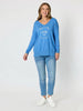 C'est La Vie Knit Sweat - Blue