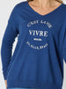 C'est La Vie Knit Sweat- Indigo RC&CO