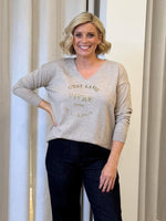 C'est La Vie Knit Sweat - Natural