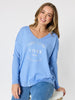 Cest La Vie Sweatshirt - Sky Blue