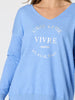 C'est La Vie Knit Sweat - Sky Blue