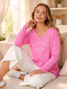 C'est La Vie Knit Sweat - Hot Pink