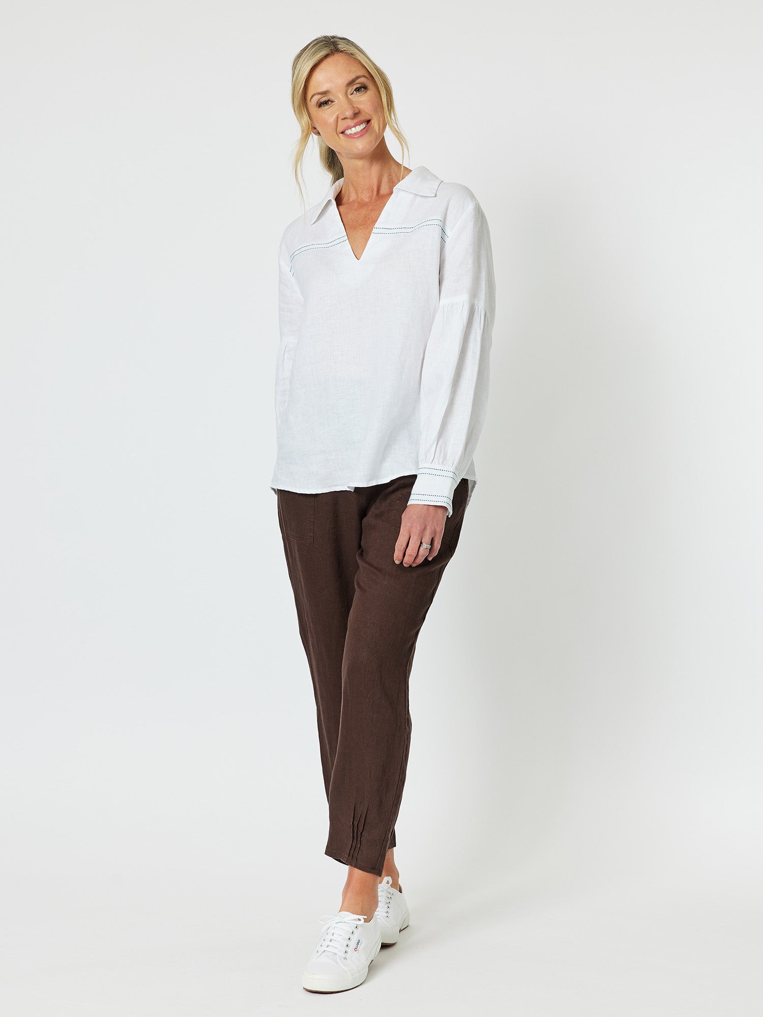 Eliza Linen Shirt - White