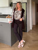 Ollie Side Button Vest - Coffee